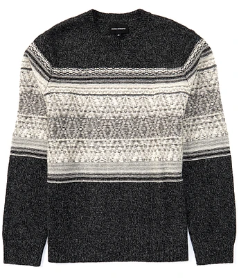 Lucky Brand Intarsia Crew Neck Sweater