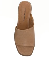 Lucky Brand Jamira Asymmetrical Leather Slides