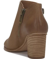 Lucky Brand Joseleen Leather Double Zip Shooties