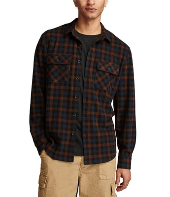 Lucky Brand Long Sleeve Plaid Brushed Jersey Shirt