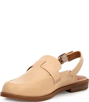 Lucky Brand Louisaa Leather Slingback Loafers