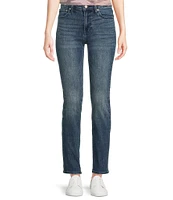 Lucky Brand Mid Rise Sweet Straight Leg Ankle Length Stretch Denim Jeans