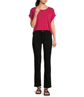 Lucky Brand Mid Rise Sweet Straight Leg Ankle Length Stretch Denim Jeans
