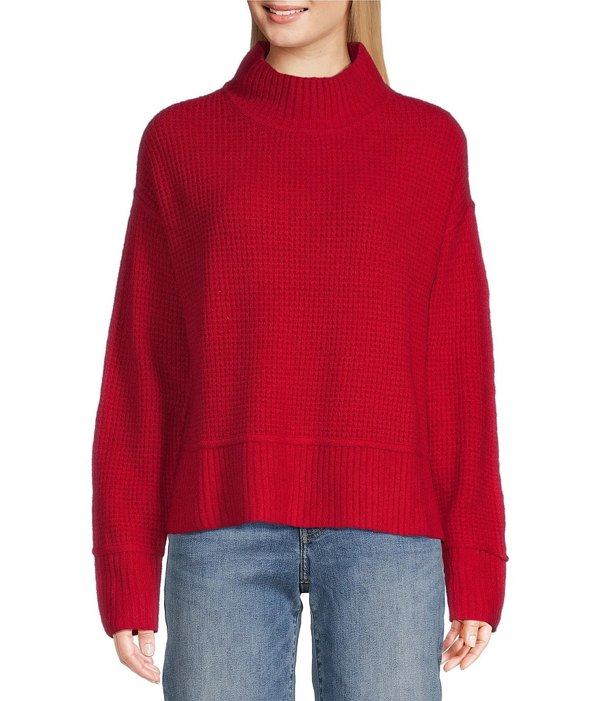 Lucky Brand Mock Neck Long Sleeve Pull-On Sweater