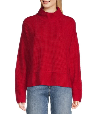 Lucky Brand Mock Neck Long Sleeve Pull-On Sweater