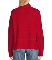 Lucky Brand Mock Neck Long Sleeve Pull-On Sweater