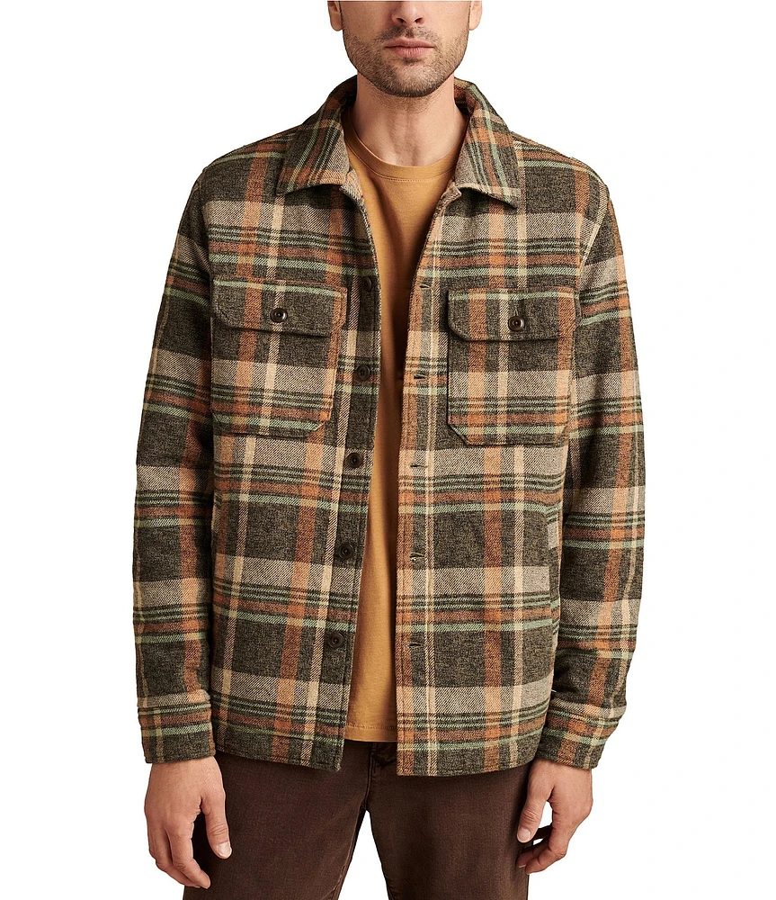 Lucky Brand Plaid Shirt Jacket