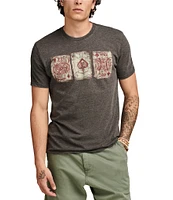 Lucky Brand Poker Cards Short Sleeve Graphic T-Shirt