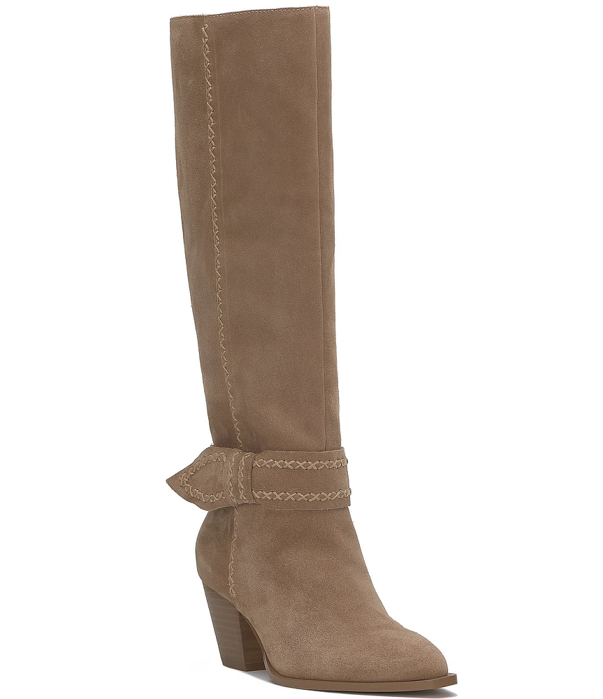 Lucky Brand Risvin Suede Stitch Detailed Tall Boots