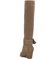 Lucky Brand Risvin Suede Stitch Detailed Tall Boots