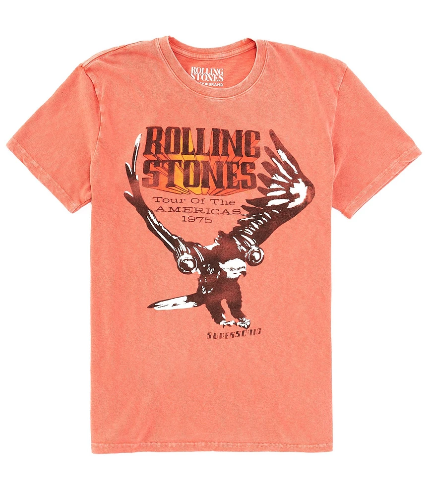 Lucky Brand Rolling Stones Eagle Short Sleeve Graphic T-Shirt