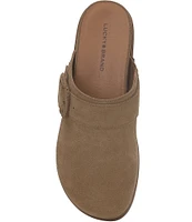 Lucky Brand Sachie Suede Mule Clogs