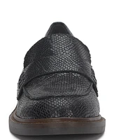 Lucky Brand Salima Leather Snake Print Loafers