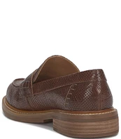 Lucky Brand Salima Leather Snake Print Loafers