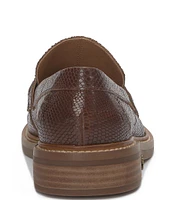 Lucky Brand Salima Leather Snake Print Loafers