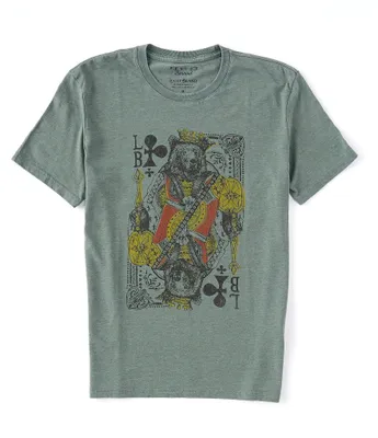 Lucky Brand Bear King Card Short Sleeve Graphic T-Shirt