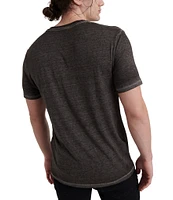 Lucky Brand Short Sleeve Burnout V-Neck T-Shirt