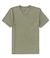 Lucky Brand Short Sleeve Burnout V-Neck T-Shirt