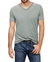 Lucky Brand Short Sleeve Burnout V-Neck T-Shirt