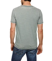 Lucky Brand Short Sleeve Burnout V-Neck T-Shirt