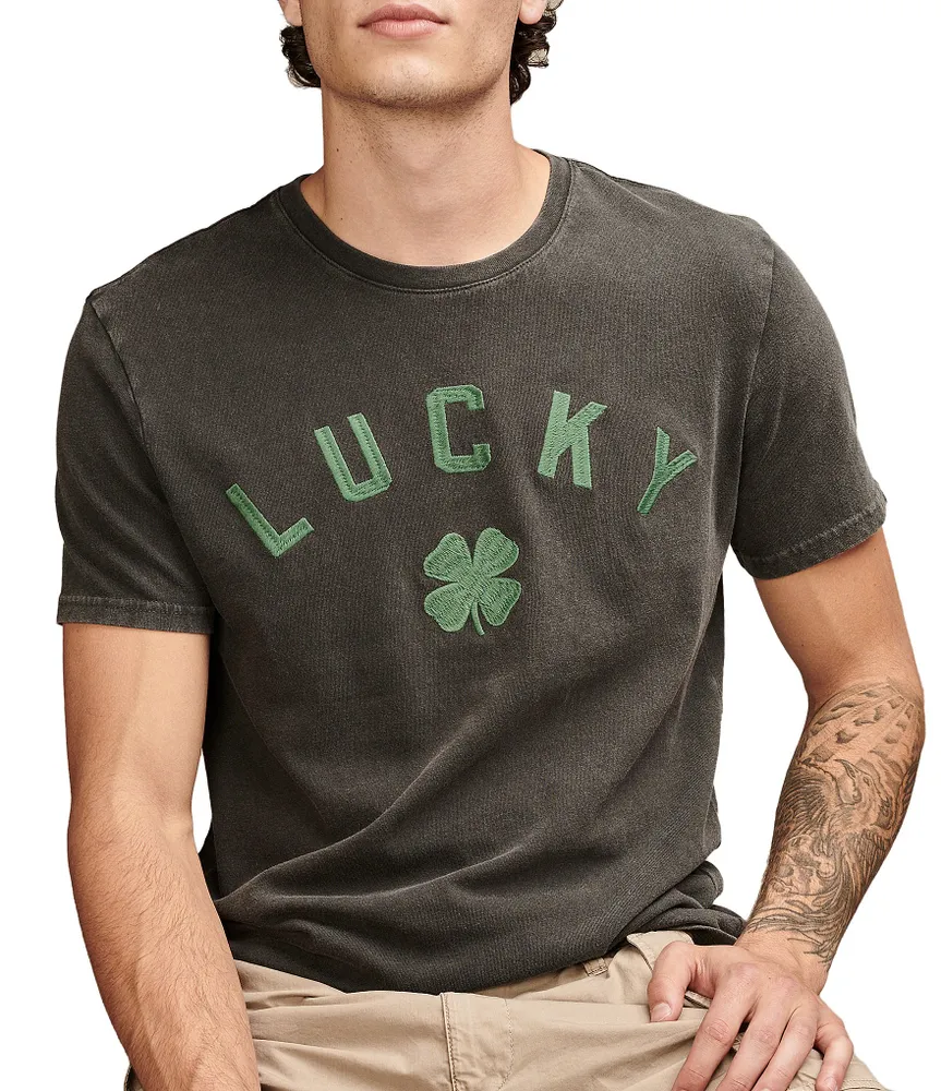 Lucky Brand Short Sleeve Clover T-Shirt