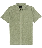 Lucky Brand Short Sleeve Linen-Blend Shirt