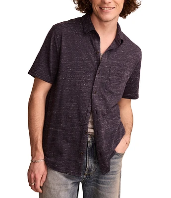 Lucky Brand Short Sleeve Linen Shirt