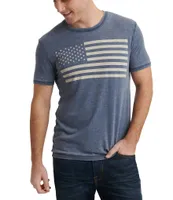 Lucky Brand Short Sleeve USA Flag T-Shirt
