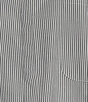 Lucky Brand Stripe Point Collar Long Sleeve Button-Front Oversized Shirt