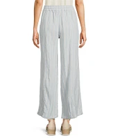 Lucky Brand Striped Gauze Wide Leg Pants