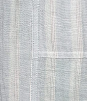 Lucky Brand Striped Gauze Wide Leg Pants
