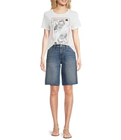 Lucky Brand Surf Queen Classic Crew Neck Short Sleeve Tee Shirt