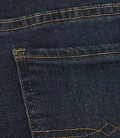 Lucky Brand Sweet Crop Rolled Hem Stretch Denim Mid-Rise Straight Leg Jeans