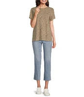 Lucky Brand Sweet Crop Stretch Denim Mid-Rise Straight Leg Jeans