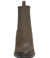 Lucky Brand Wilano Leather Wedge Booties