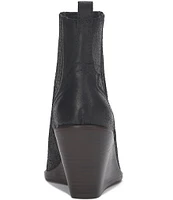 Lucky Brand Wilano Leather Wedge Booties