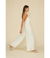 Lucy Paris Bea Flowy Flat Front Wide Leg Coordinating Pants