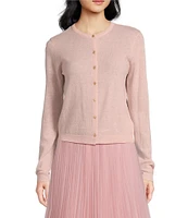 Lucy Paris Betsy Long Sleeve Fit & Flare Button Front Knit Cardigan