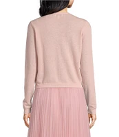 Lucy Paris Betsy Long Sleeve Fit & Flare Button Front Knit Cardigan