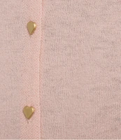 Lucy Paris Betsy Long Sleeve Fit & Flare Button Front Knit Cardigan