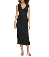 Lucy Paris Carly Crochet Pencil Coordinating Skirt