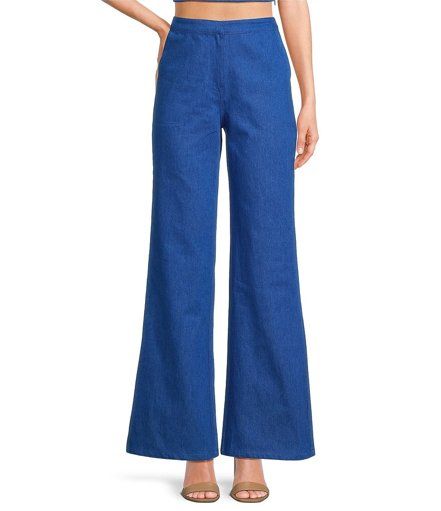 Lucy Paris Coordinating Beaux Wide Leg Denim Jeans