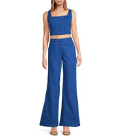 Lucy Paris Coordinating Beaux Wide Leg Denim Jeans