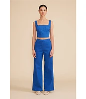 Lucy Paris Coordinating Beaux Wide Leg Denim Jeans