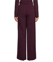 Lucy Paris Diana Flat Front Wide Leg Pocketed Pant