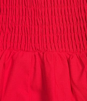 Lucy Paris Hazel Square Neck Sleeveless Smock Drop Waist Dress