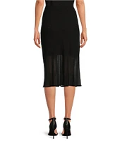 Lucy Paris Masa Chiffon Rhinestone Midi Skirt