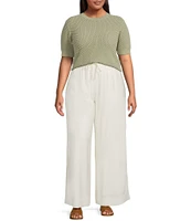 Lucy Paris Plus Bea Flowy Wide Leg Pants