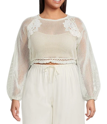 Lucy Paris Plus Dual Reversible Crochet Top