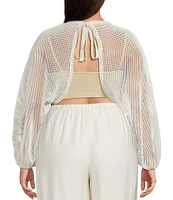 Lucy Paris Plus Dual Reversible Crochet Top